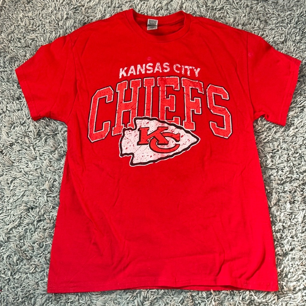 Kansas City Chiefs Red Tee Shirt Size Medium
